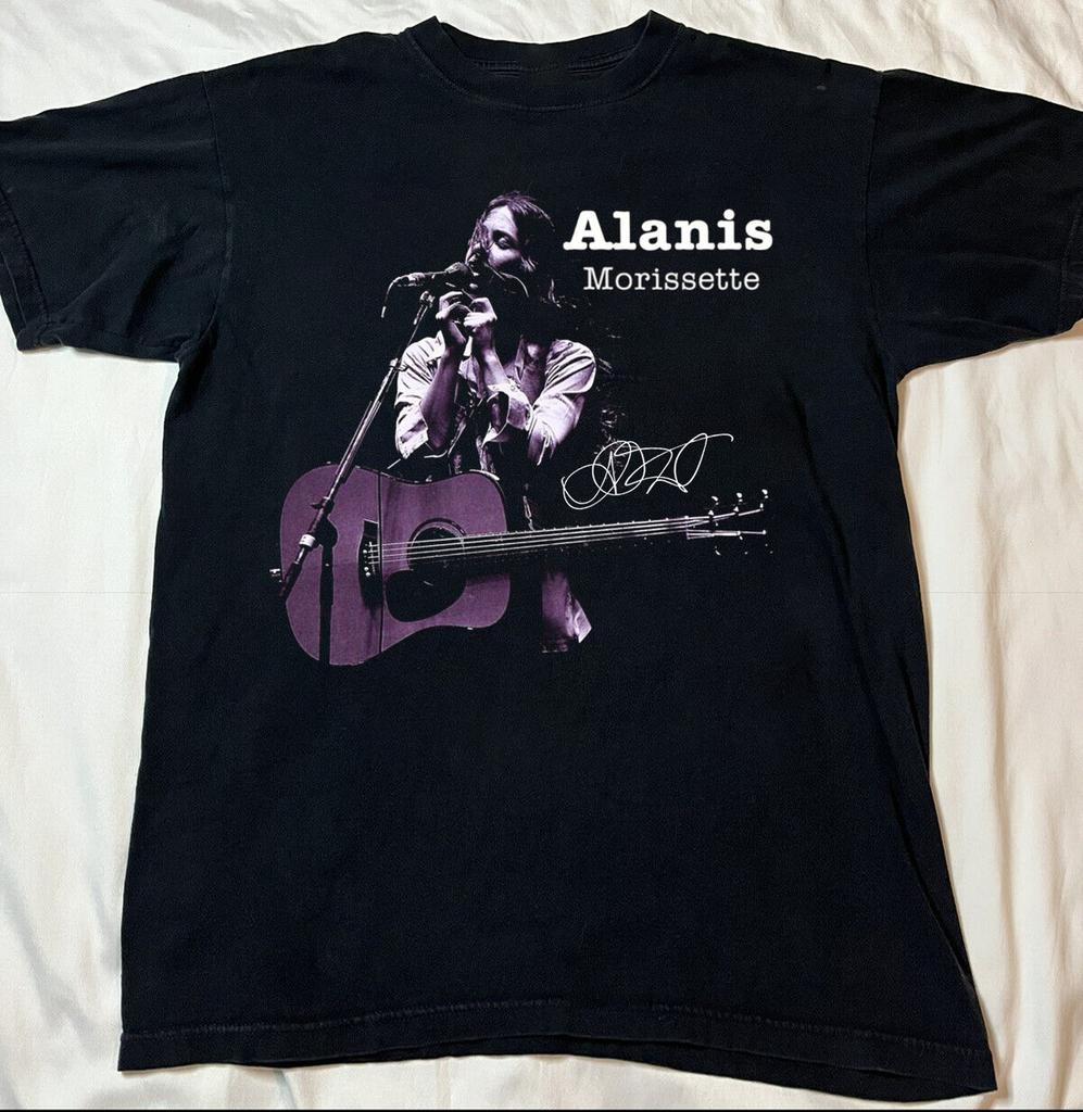 Alanis Morissette Konzert Signatur Unisex T-Shirt Volle Größe MK042