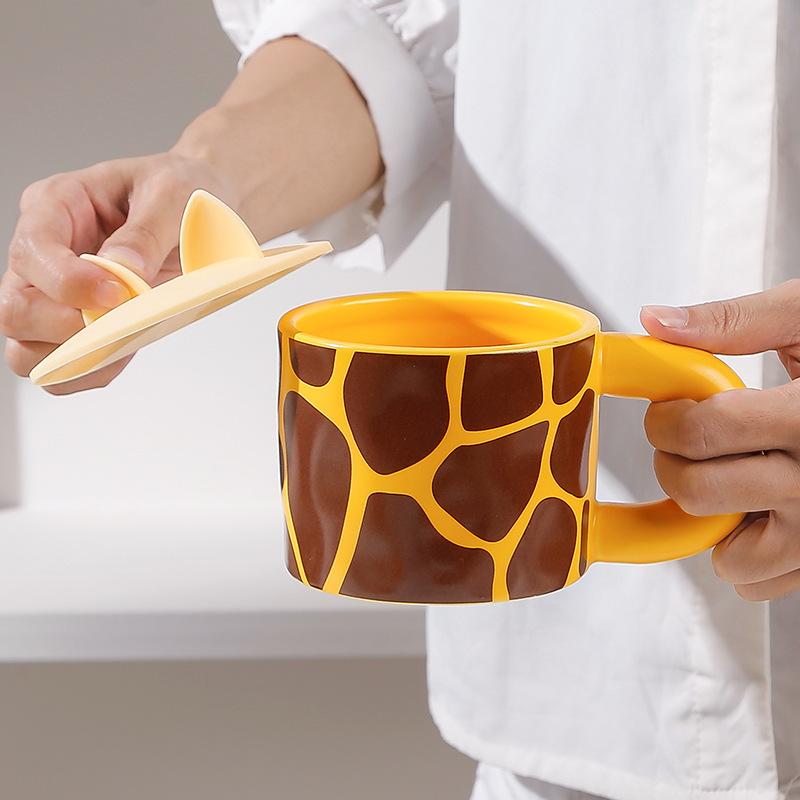 Design sense niche ins wind mug ceramic cup household breakfast cup drinking cup women's office coffee cup