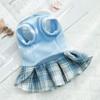 Plaid Woolen Dress for Small & Medium Dogs & Cats - Autumn/Winter