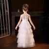 Elegant Tulle Fluffy Flower Girl Dress Sleeveless Bridesmaid Dresses Little Princess Girls Birthday Party Evening Gowns