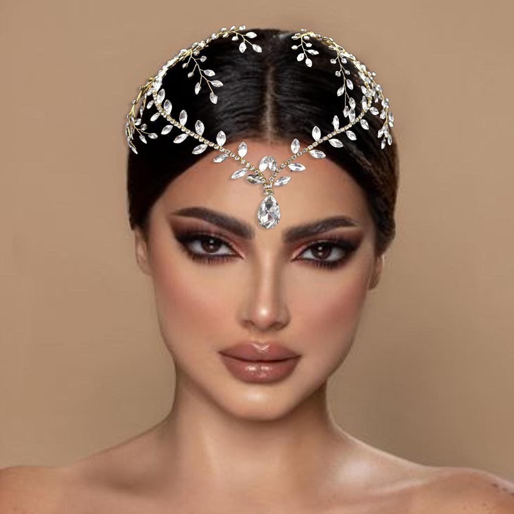 Fashion Jewelry Forehead Jewelry Rhinestone Wedding Headband Women Headdresses Gift Bridal Headpiece