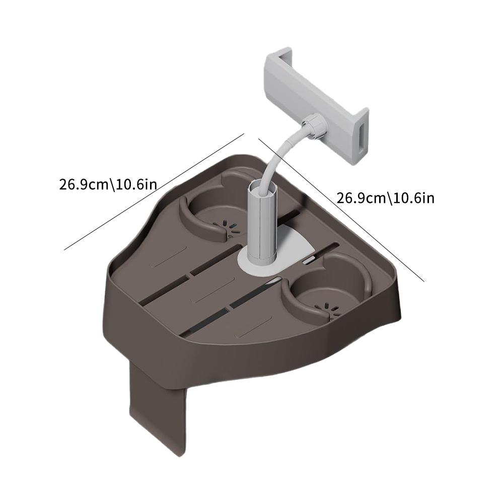 3-in-1 Adjustable Cup Holder Phone Holder for Outdoor Inflatable Pools/Spas, Hot Tub Caddy Drink Tray, Must Have Pool Accessory