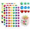 15/45Sheets DIY Laser Sticker Set Mix Colorful Dazzling Glitter Stickers Star Heart Dot Diary Planner Decorations Stationery ZYF