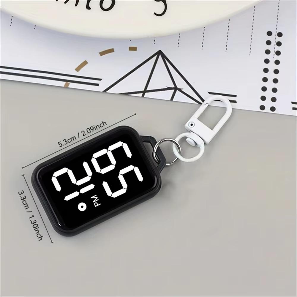 Hanging Style Digital Pendant Watch Square Luminous Pocket Watch Backpacks Accessory