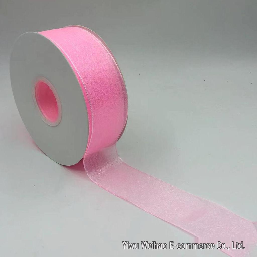 Rainbow Pearl Yarn Ribbon for DIY Projects – 4cm Headwear, Bouquet, and Fresh Flower Packaging Bow Streamer