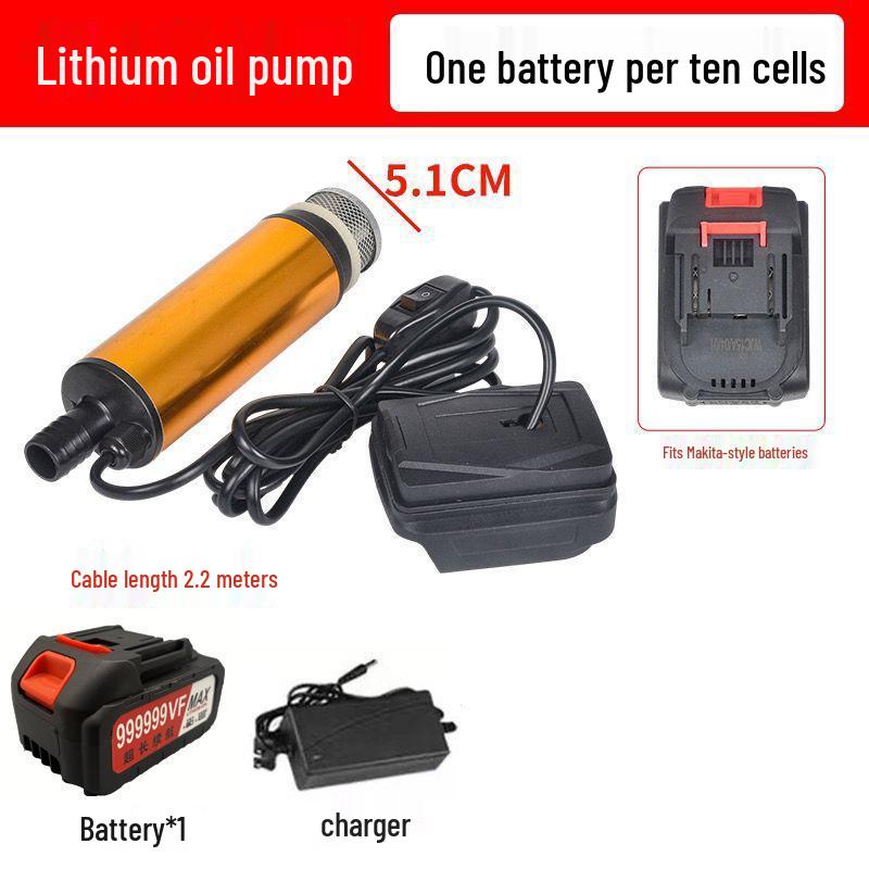 Portable 21V/24V Lithium Battery Oil & Water Suction Pump
