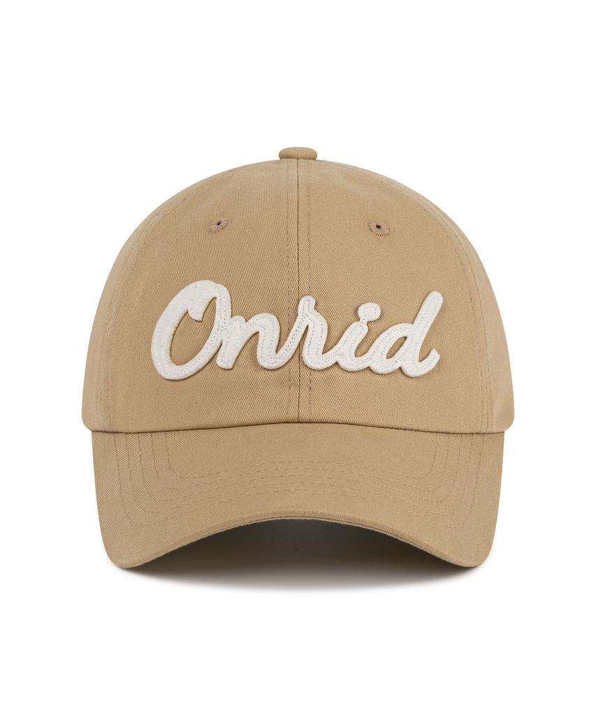 ONRIDPROJECT Applique Twill Logo Ball Cap - Beige