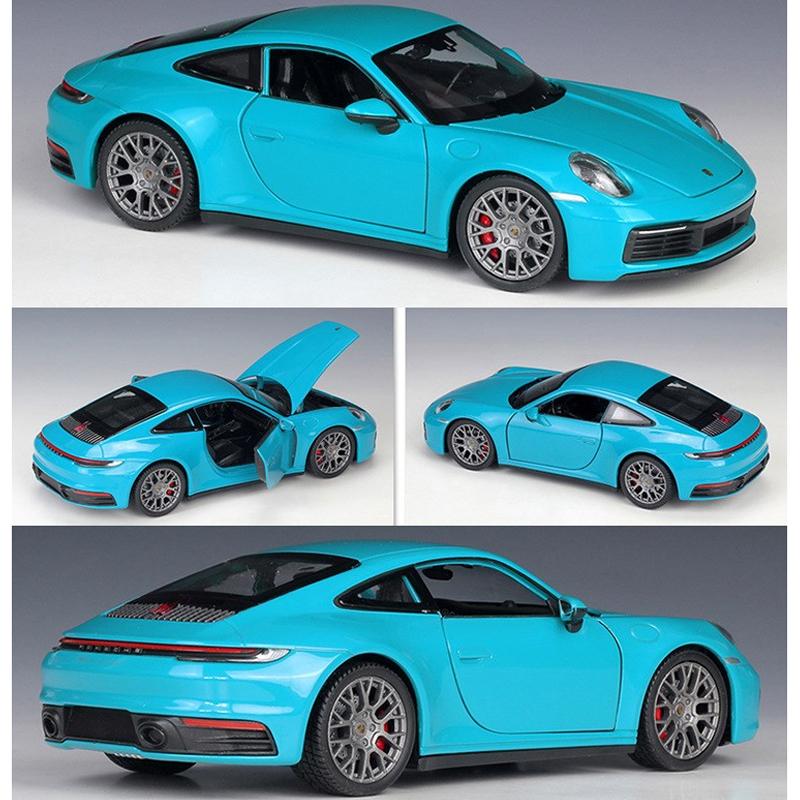 1/24 Welly Porsche 911 Carrera 4S Coupe Model de mașină sport din aliaj turnate sub presiune Vehicule de jucărie din metal Model de mașină de simulare Cadouri pentru copii