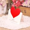 5pcs Heart shaped Thanksgiving Card, Greeting Card for Christmas, Wedding, Anniversary, Folding small greeting cards