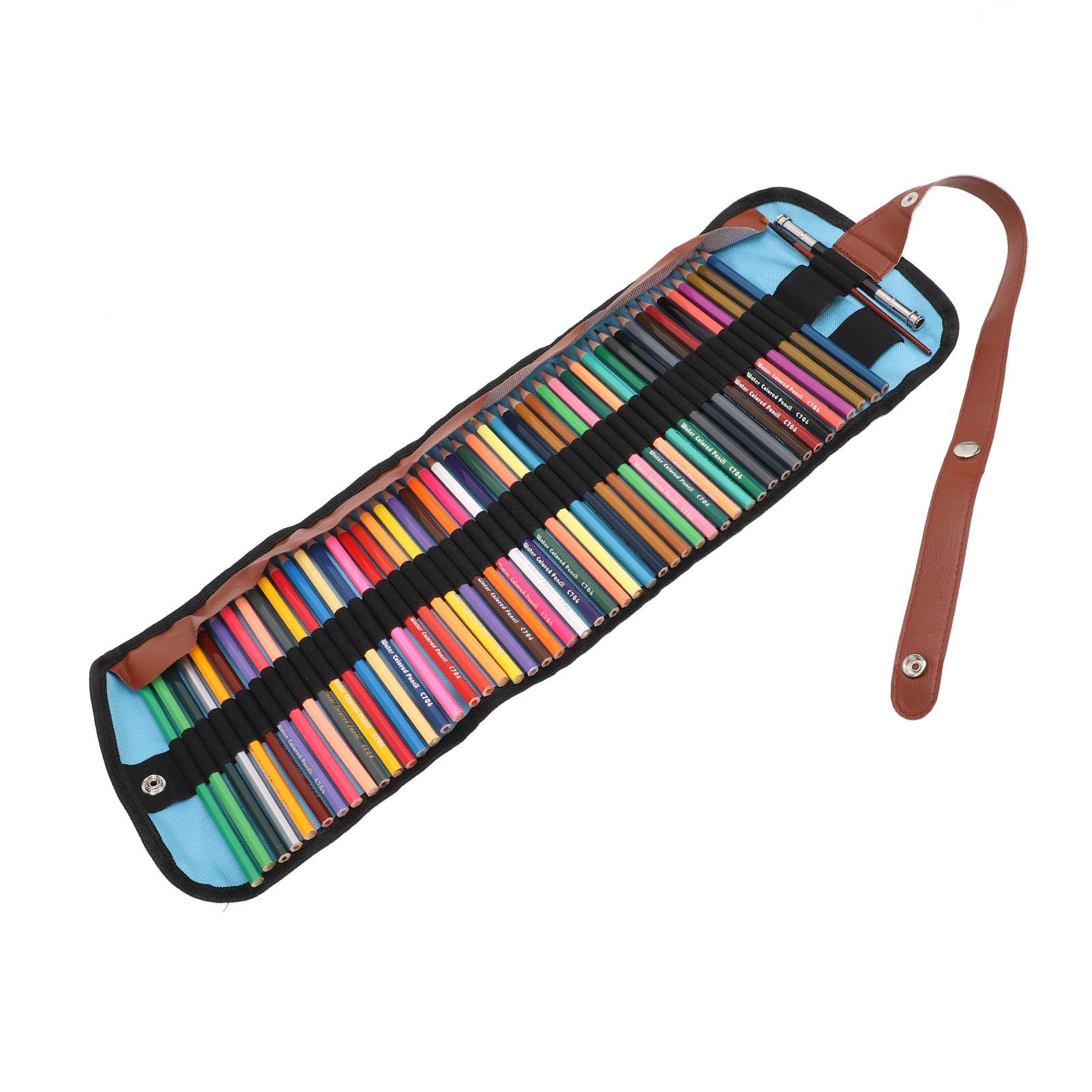 

Набор цветных карандашей, растворимых в воде, портативный, 50 цветов, художественные карандаши для рисования для эскизов