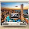 City Night View Mural Modern Wallpaper Living Room Tv Background Photo Wall Paper Home Decor