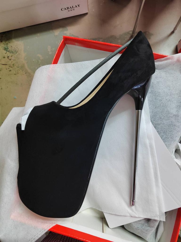 Crossdresser New 22cm Thin High Heels Female Round Toe Pumps Wedding Shoes Woman Fetish Ballet Gladiator Stilettos Sizes 34-50