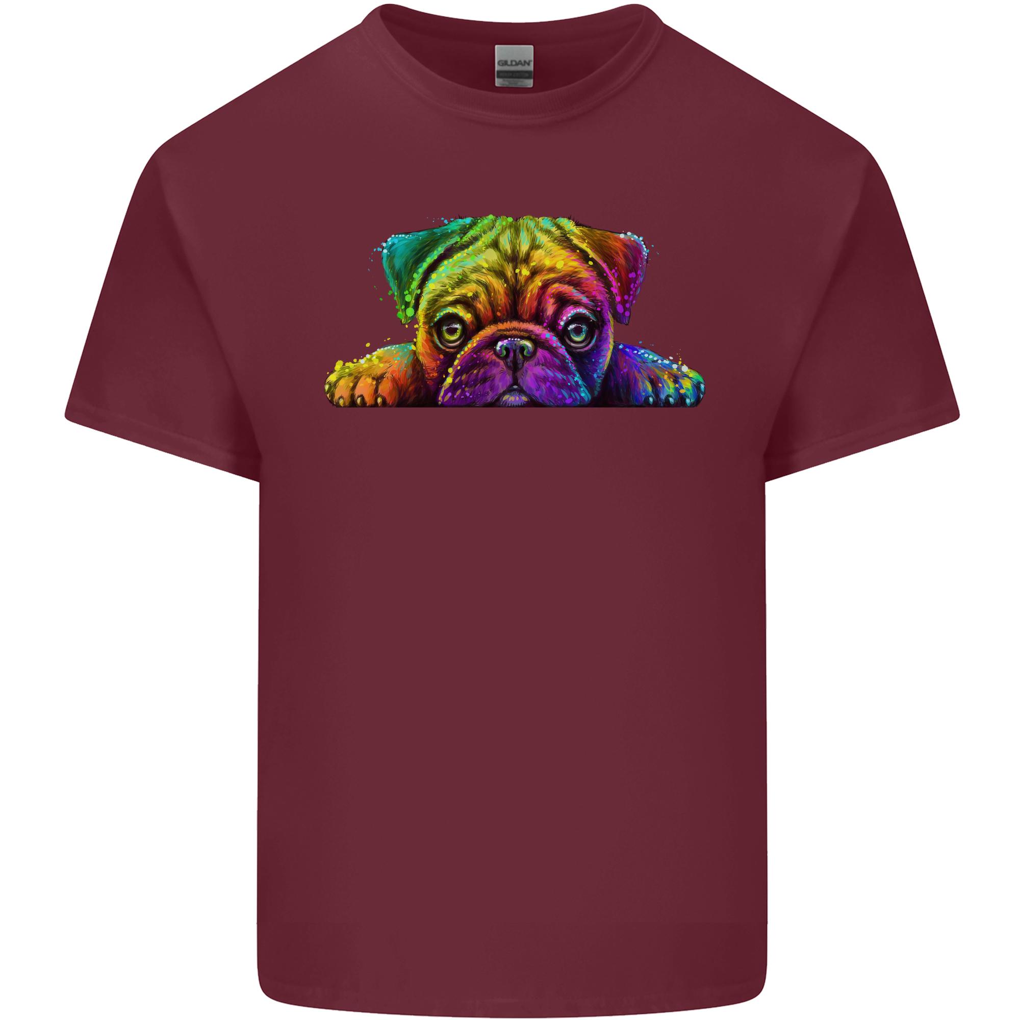 A Colourful Pug Dog Unisexs Light Cotton TShirt S
