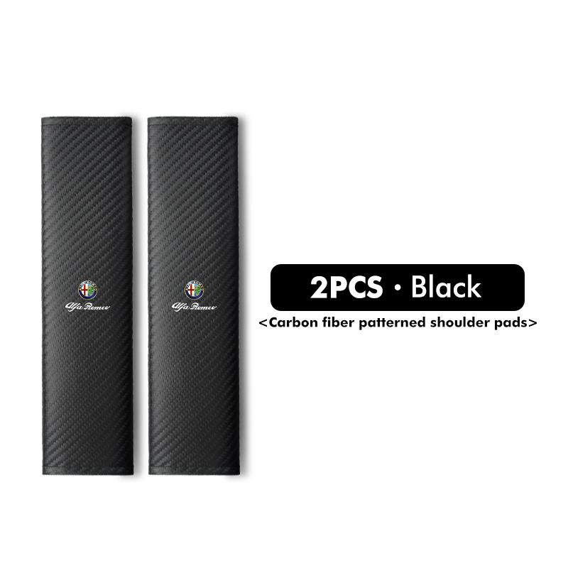 2026 Hot Alfa Romeo Car Seatbelt Shoulder Protector Cover Carbon Fiber Safety Belt For Alfa Romeo 159 Giulietta 156 147 Giulia M