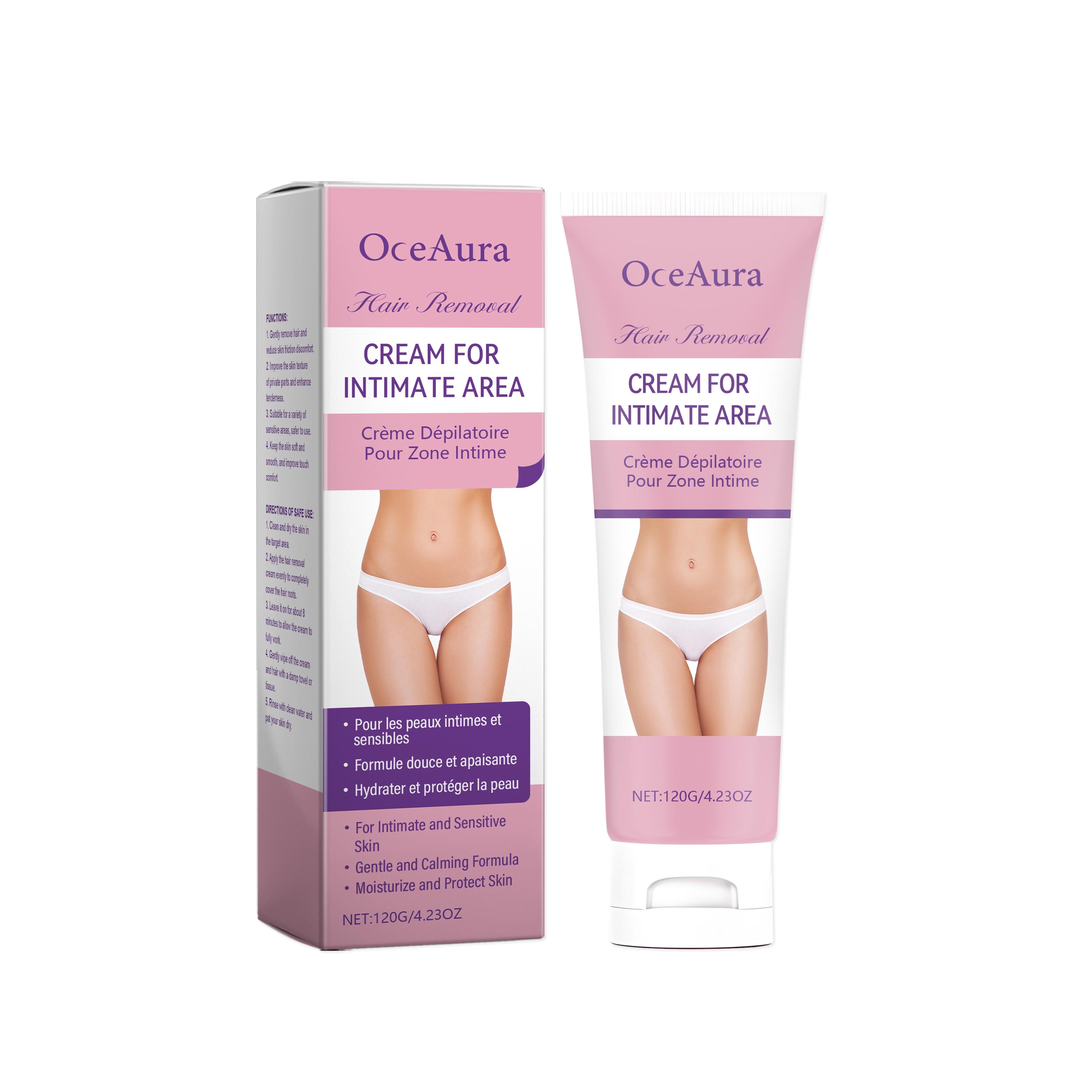 

Sensitive Skin Hair Removal Cream, Painless Depilatory for Bikini Area & Body Natural Ingredients Gentle Formula for Smooth Skin