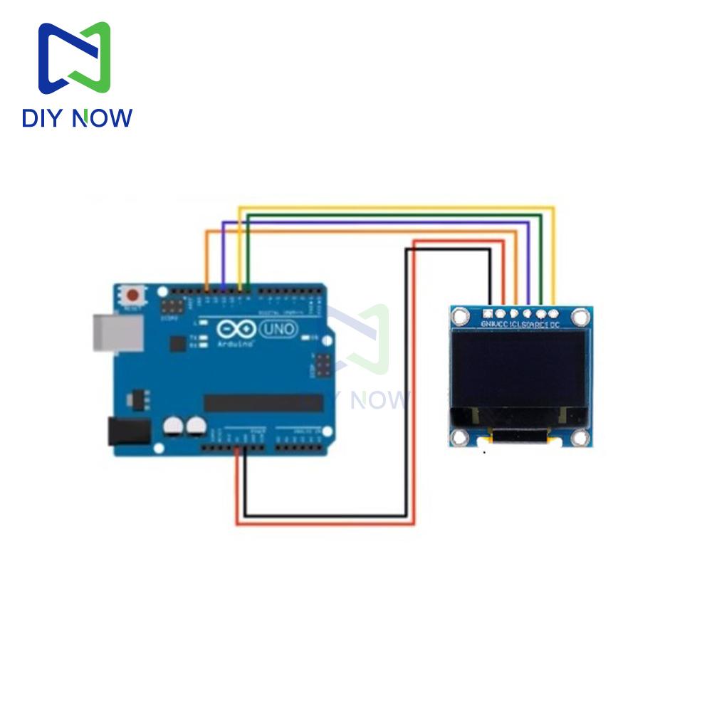 OLED display module Mini 0.96 inch monochrome display module 6PIN 3.3V resolution 128x64 control chip SSD1306 SPI/IIC