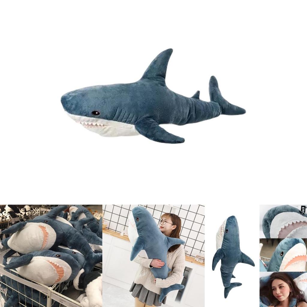 Realistic 3d Shark Stuffed Animal Toy Pillow For Decoration And Kids Gift