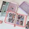 A5 Laser Star Zipper Binder Photo Card Collection Book Transparent Album A5 Card Album 3-inch Love Small Card Storage Album