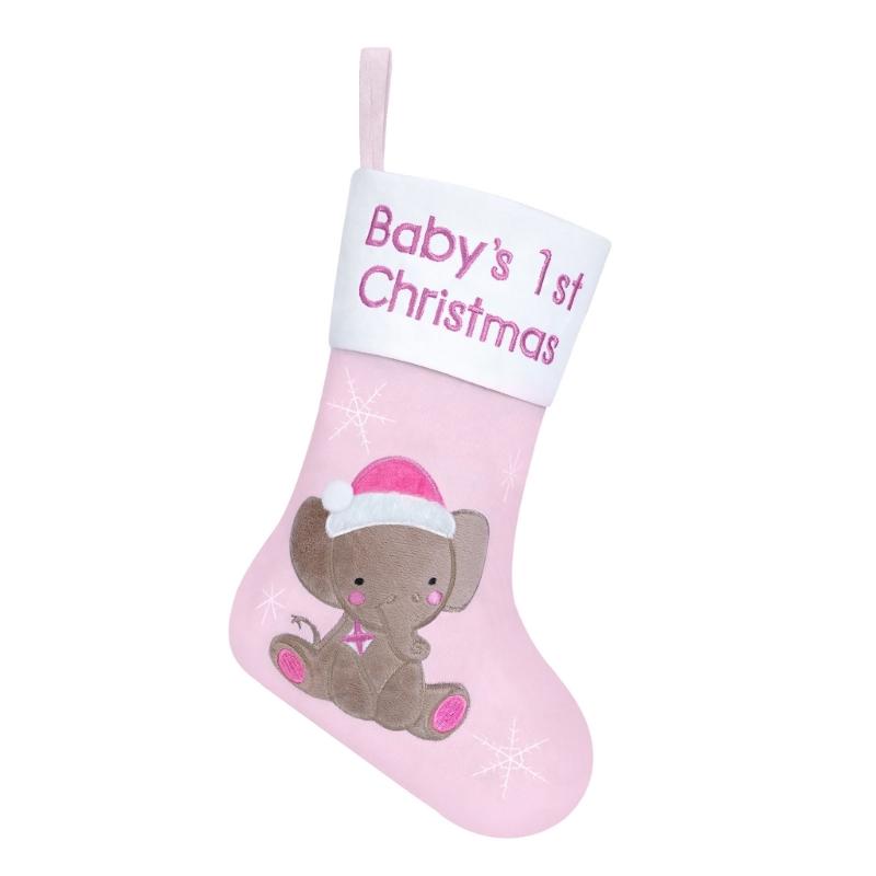 Christmas Tree Ornament Elephant Christmas Stockings Gift Bag Christmas Hanging Socks For Fireplaces Door Decoration