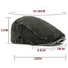 HT4797 New Stylish Beret Cap Men Women Shabby Brim Denim Hat Male Female Artist Painter Beret Hat Adjustable Ivy Flat Cap Berets