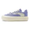 Li Ning Puff Platform Non-Slip Low-Top Casual Shoes Women Sneakers Purple White AZGT026-8
