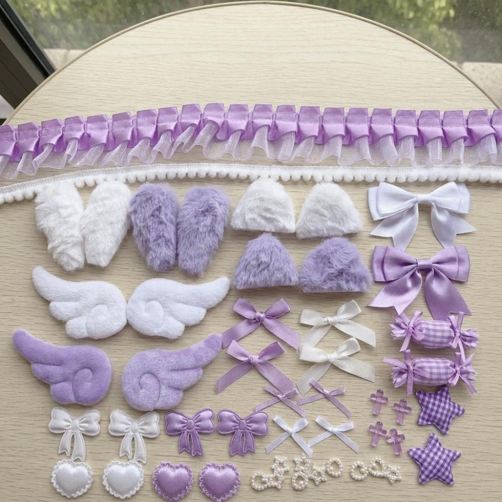 Sweet Girly DIY Decor Kit Lace Ribbon Bag Accessories Handmade Ita Bag Ornaments Gift Wrapping