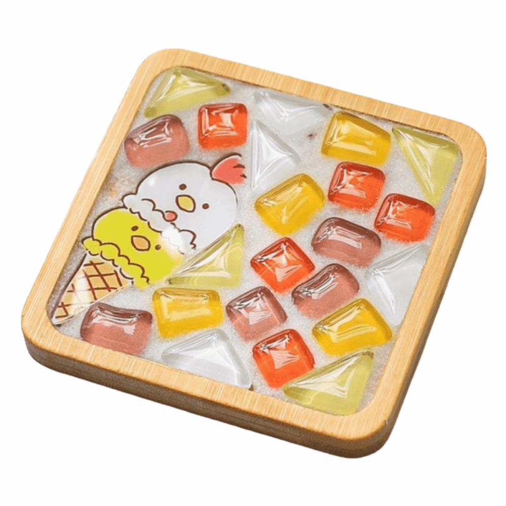 Intellectual Development DIY Mosaic Coaster Kit DIY Mosaic Cup Mat  Hands on And Brainstorming