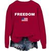 Women's Fashionable And Casual Long Sleeved Printed Round Neck Sportswear Pullover, Slim Fit T-shirt Top
