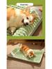 Four Seasons Thickened Dog Cushion: Warm, Removable, Washable Pet Nest & Sleeping Mat for Large Dogs.