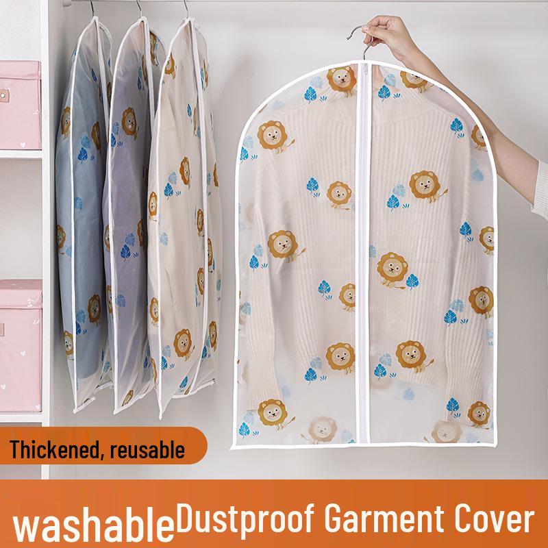 PEVA Clothes Dust Cover: Suit, Coat, and Jacket Storage Bag for Wardrobe and Travel