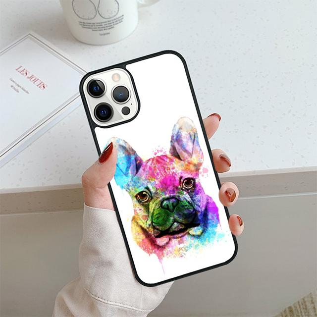 French Bulldog Cute Cartoon Phone Case For iPhone 17 Air 14 15 16 13 12 Cover For Apple Pro Max Plus Coque