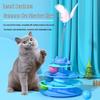 Cross-Border Cat Interactive Turntable Toy with Feather and Self-Amusement Ball