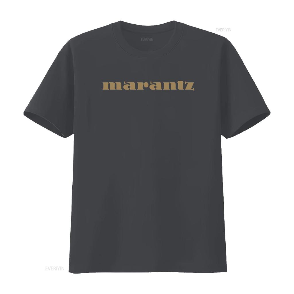Marantz Audio T Shirt for Fashion Print Casual vintage Washed Comfortable Stretched homme streetwear Top For Everyday Wear
