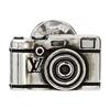 Louis Vuitton Camera Shaped Design Brooch Men accessories Silver M04485