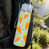 1PC Orange Carrot Seamless Pattern 750ml Color Plastic Sports Water Bottle Leakproof Flip Straw Lid Suitable for Sports Office Home Use