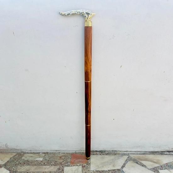 91.44 Cm Victorian Flower Walking Stick Cane Brass Gift for Men and Women Handmade Design Gift Everyday Use Best Gifts