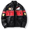 Rennanzug Lederjacke Bestickt Herren Baseball Paar Motorrad Fahren Winddicht