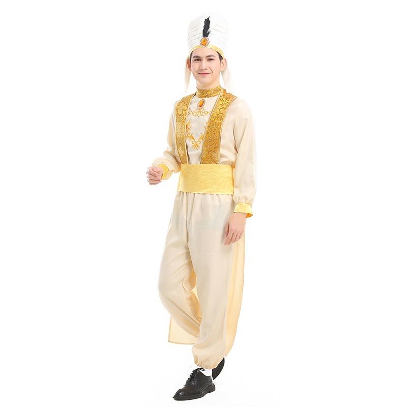 Search banner and magic lamp prince costume performance, animation stage performance costume