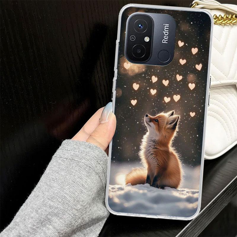 Animal Fox Case for Xiaomi Redmi 14C 13C 13 12C 12 10C 10 10A Phone Cover 9C 9 9A 9T 8 8A 7 7A 6 6A K70 K40 K20 Pro
