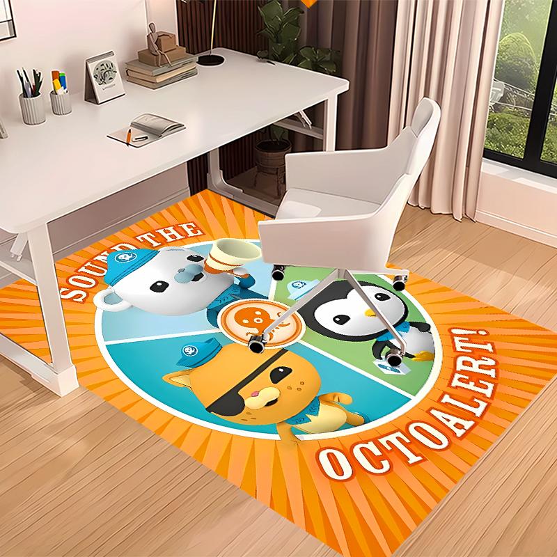 Octonauts Printed Absorbent Washable Carpet, Non-Slip Bathroom Mats, Kitchen Rugs, Yoga Mat,Living Room Entrance, Camping Picnic Rugs