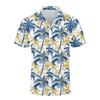 Men's Vintage Button Down Bowling Shirts Short Sleeve Summer Beach Shirt