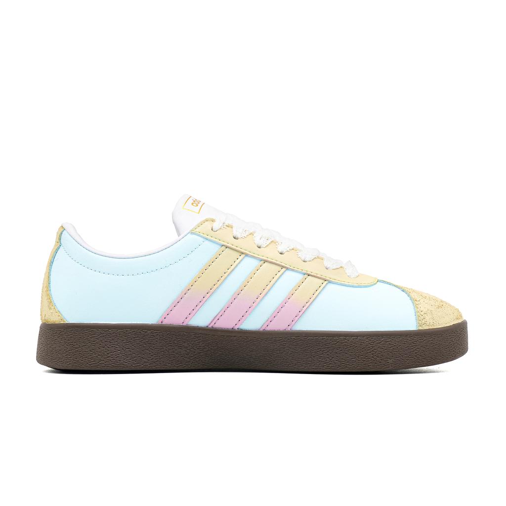 adidas VL COURT 2.0 Sweetheart Pudding Andningsbara Låga Skateboard Skor Dam Blå Gul ID6015(Team965-)