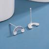 New Fashion Creative Rainbow Cloud 925 Sterling Silver Cute Girl Sweet Personality Earrings  E116