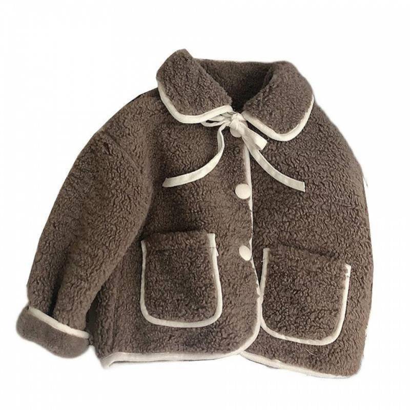 

Autumn and Winter Padded Girls Thickened Solid Colour Padded Coat 150