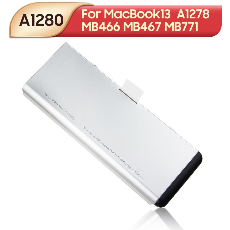 Nabíjecí lithiová baterie pro MacBook 13 A1278 2008 MB467 MB771 MB466 A1280 Baterie pro notebook 45Wh