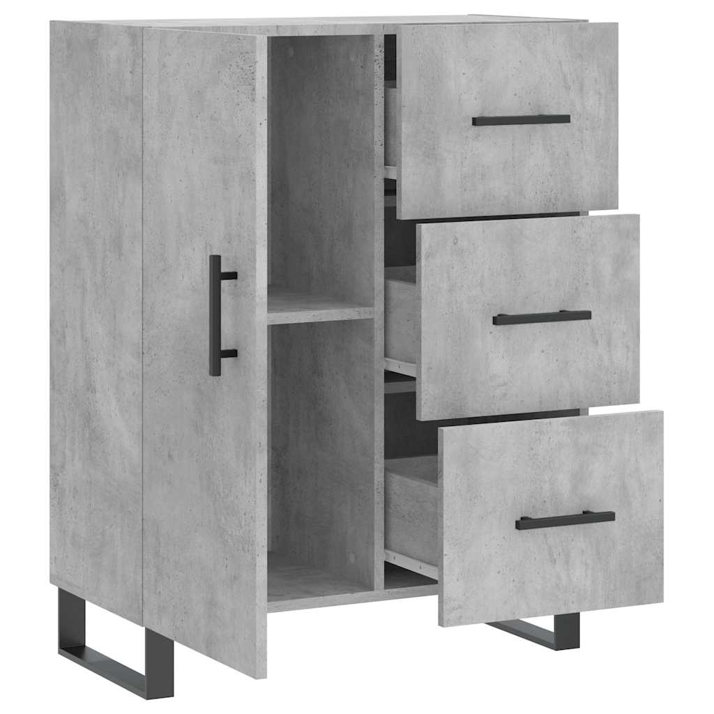 Sideboard Concrete Grey 69.5 x 34 x 90 cm Particleboard