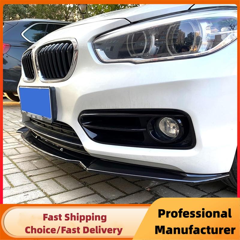 For BMW F20 F21 1-Series 116i 118i 120i Standard 2011-2019 Car Front Bumper Spoiler Lip 3Pcs PP Bumper Canard Lip Splitter