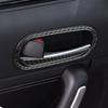 4Pcs For Mazda MX-5 Miata 2009-2015 Carbon Fiber Door Handle Bowl Sticker Cover