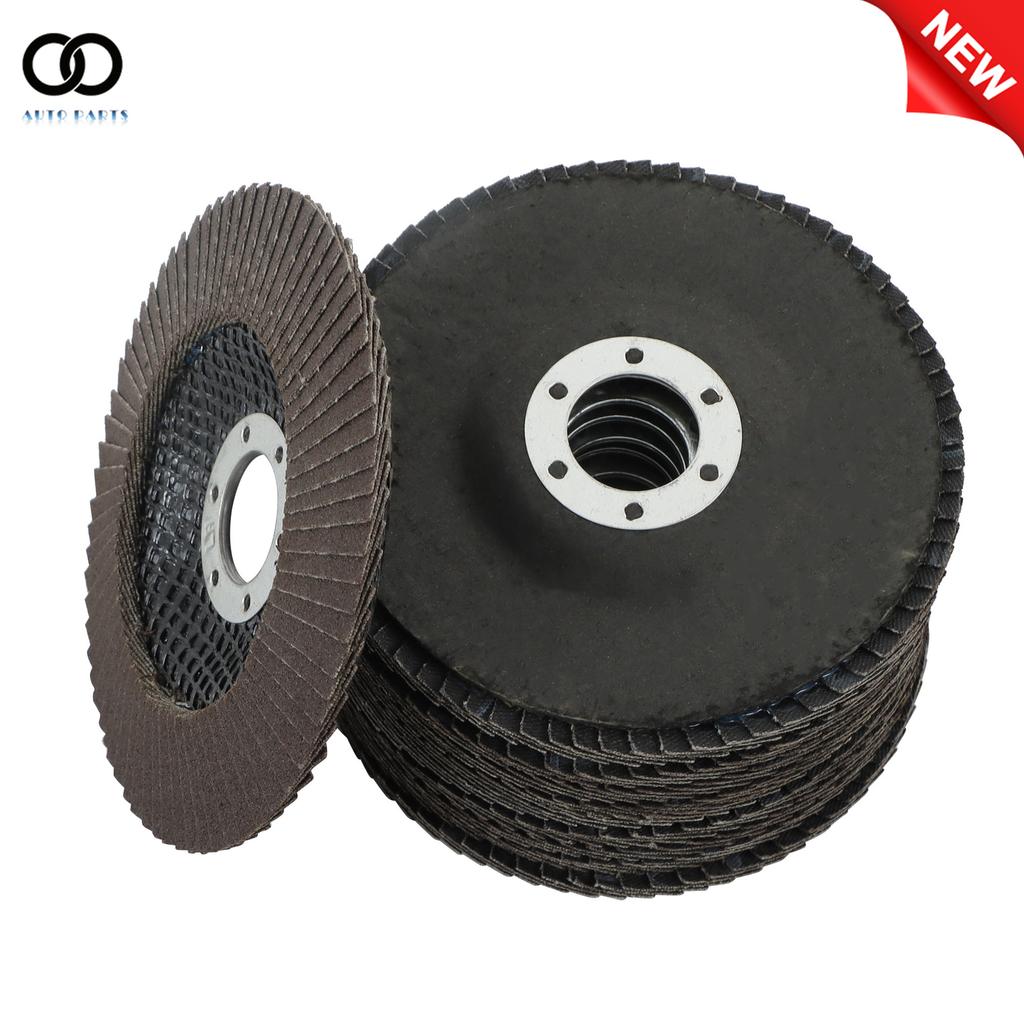 10 Pcs 4-1/2inch X 7/8inch 120 Grit Premium Zirconia Flap Disc Sanding Grinding