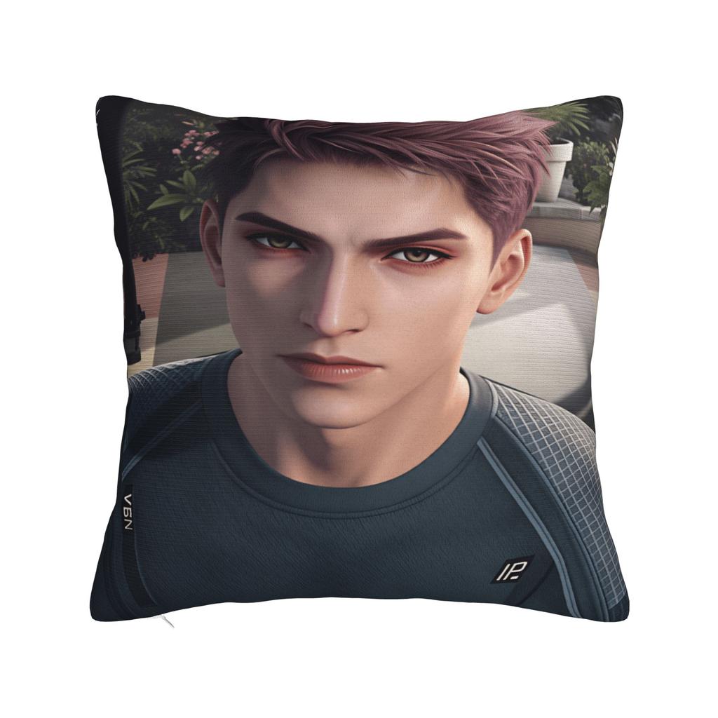 V-Valko L-Love and Deepspace Pillow Cover Novelty Pillow Case For Living Room Bed Chair Soft Pillowcases Birthday Gift